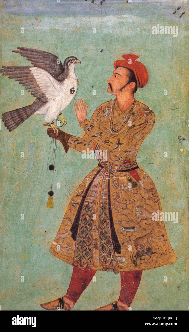 Emperor Akbar, Los Angeles County Museum of Art Stock Photo