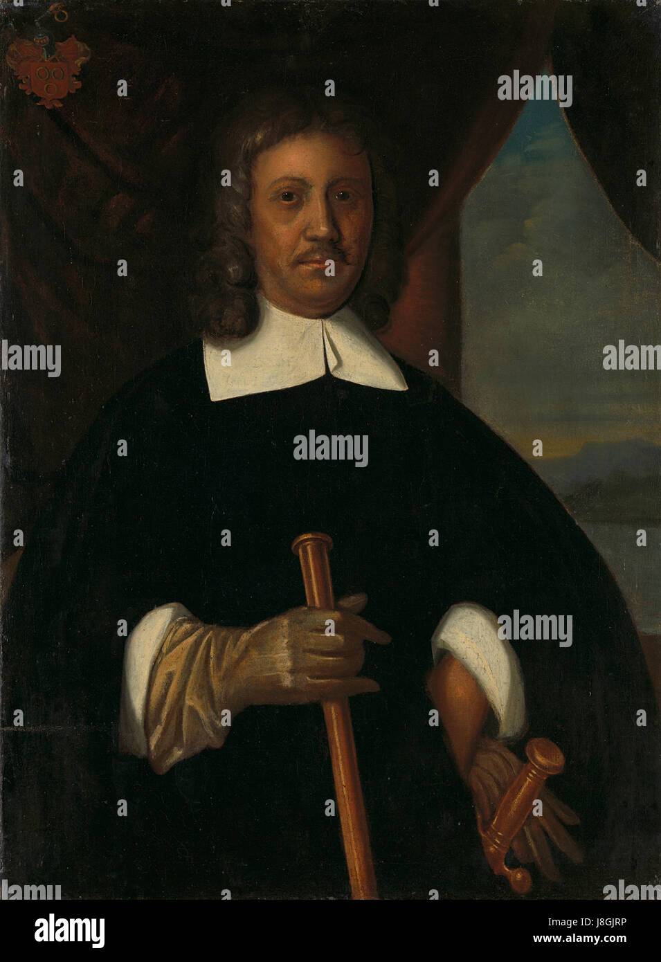 Jan van Riebeeck (1619 77). Bevelhebber van Kaap de Goede Hoop en van Malacca en secretaris van de Hoge Regering van Batavia. Rijksmuseum SK A 805 Stock Photo