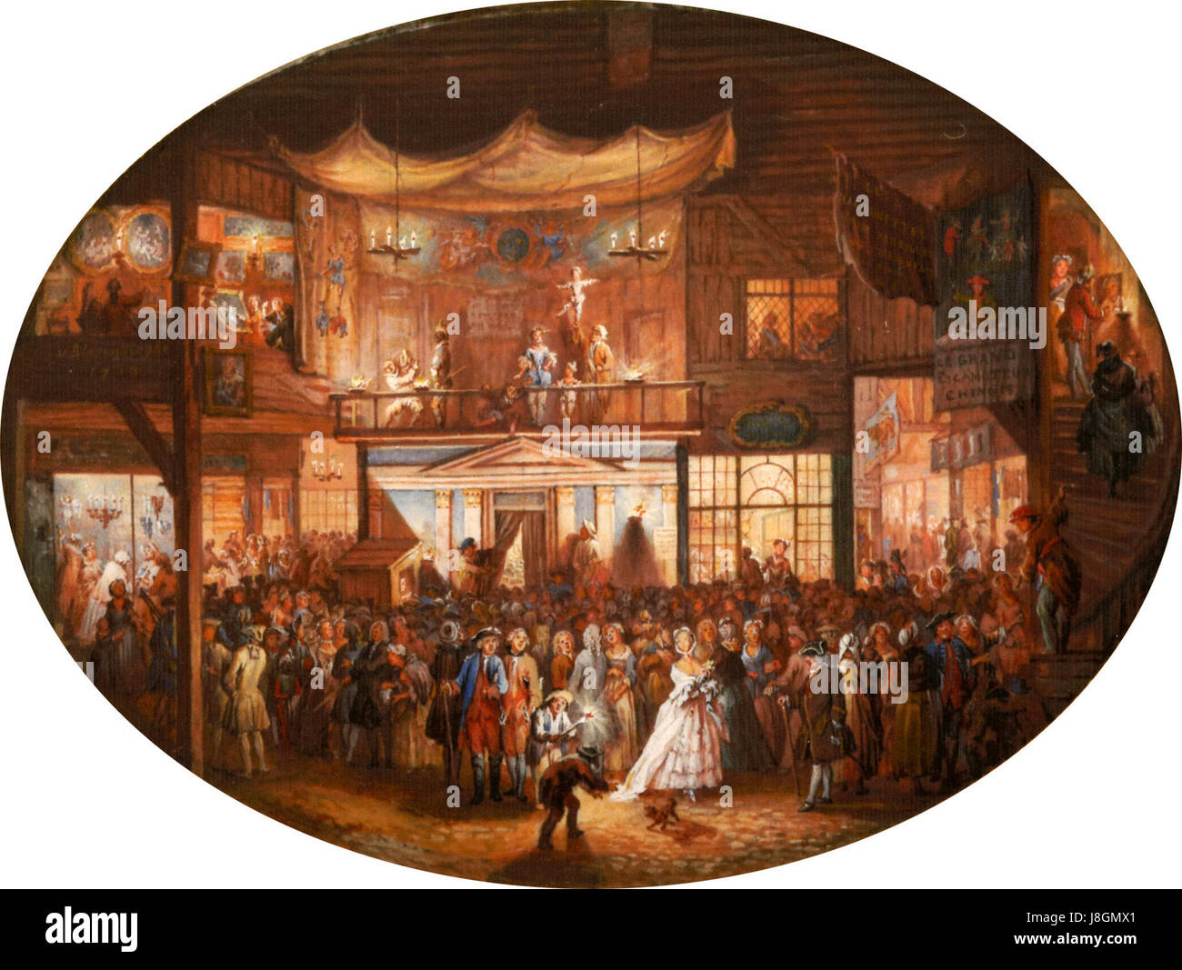 Foire Saint Germain 1763 Wallace Collection scan Stock Photo Alamy