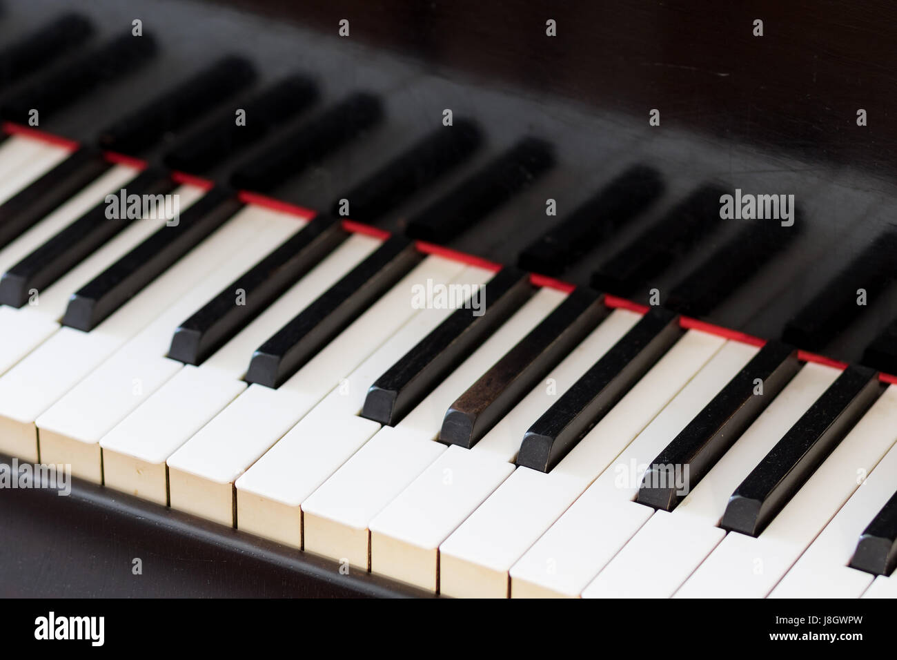 Layout of Piano Keys Stock Photo Alamy