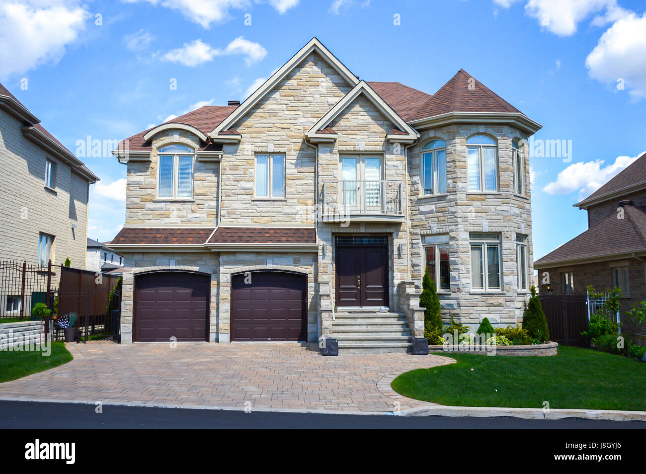 Expensive homes in Montreal, Canada Stock Photo Alamy
