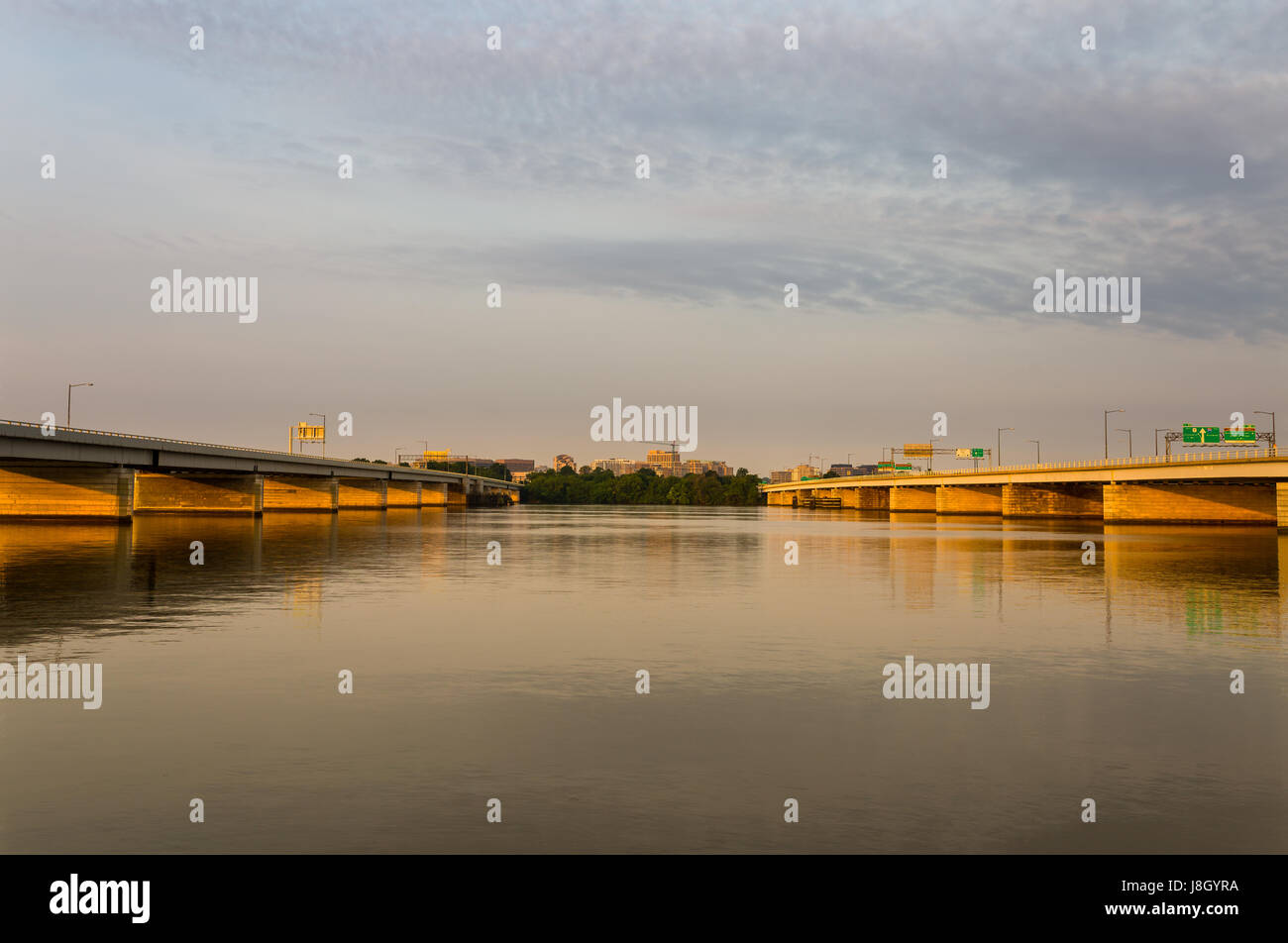 The Williams Bridge (left) and the Fenwick Bridge (right) two of the