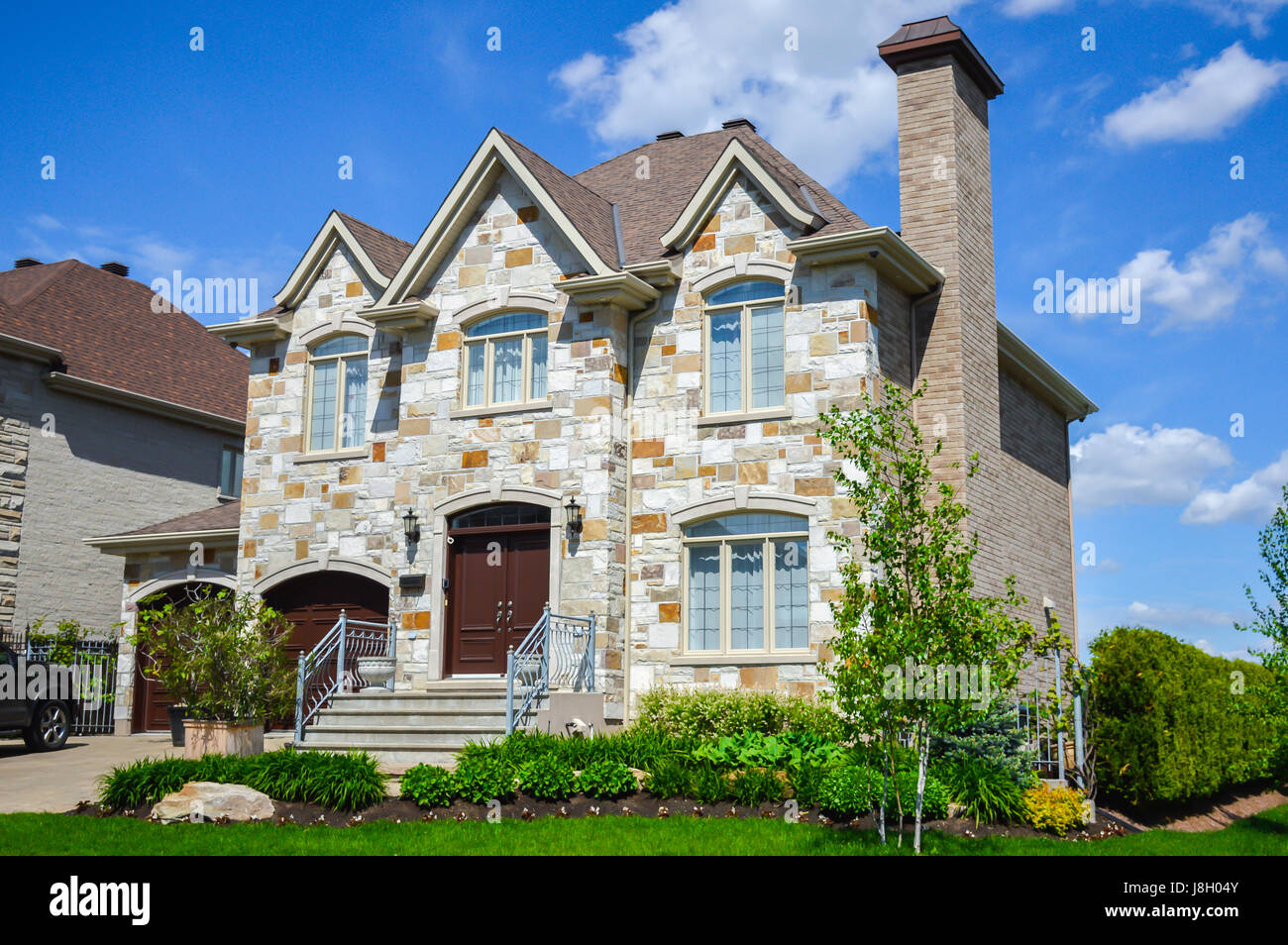 Expensive homes in Montreal, Canada Stock Photo Alamy