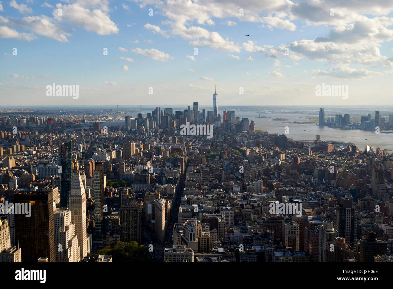 view from midtown of lower manhattan New York City USA Stock Photo - Alamy