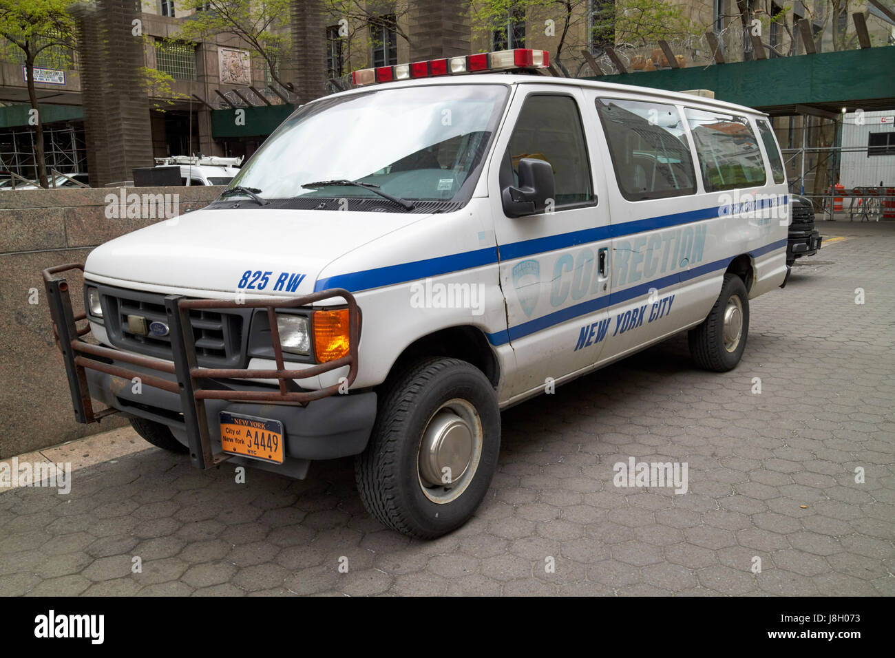 New York City correction ford e series van vehicle USA Stock Photo