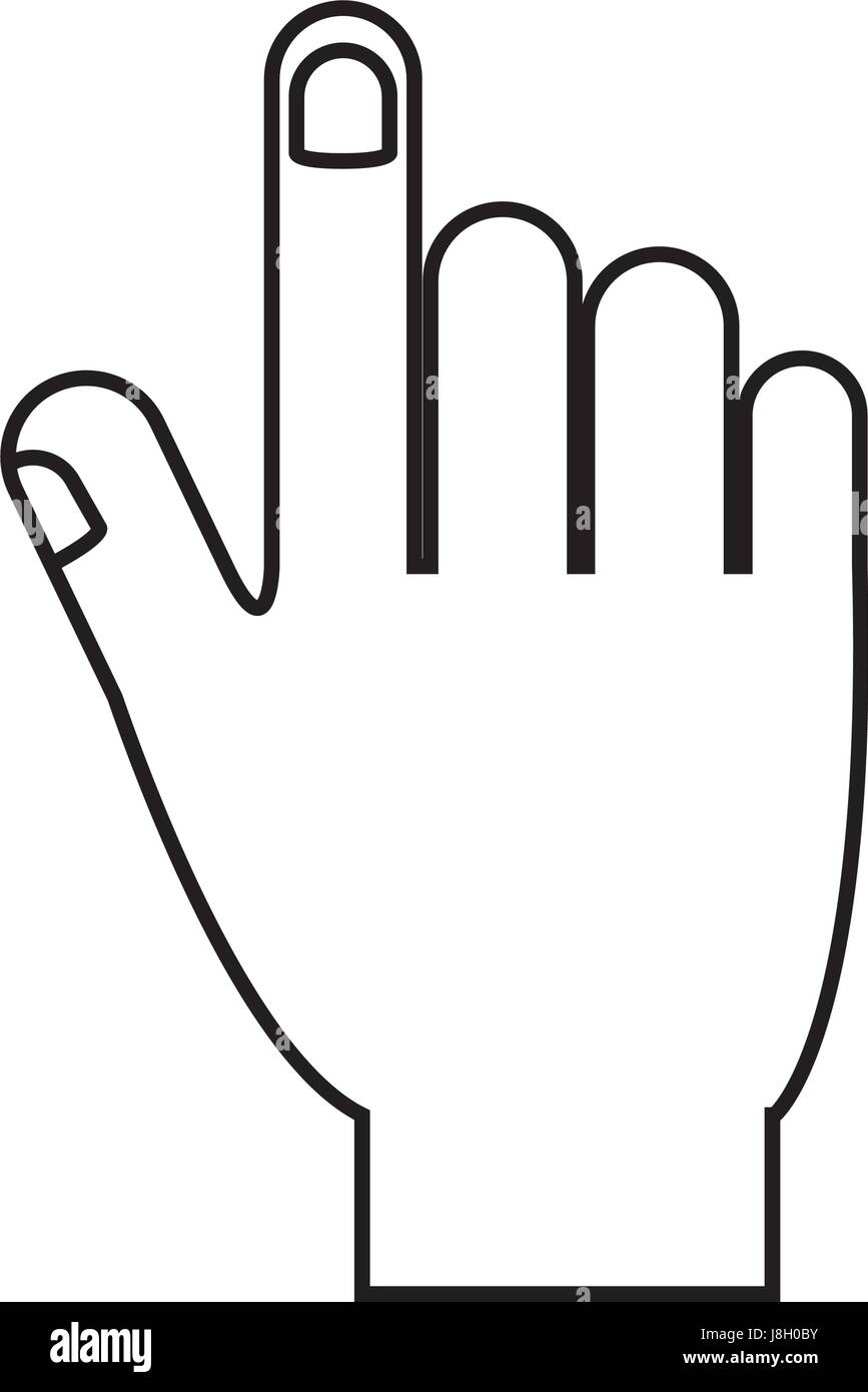 human hand icon Stock Vector Image & Art - Alamy