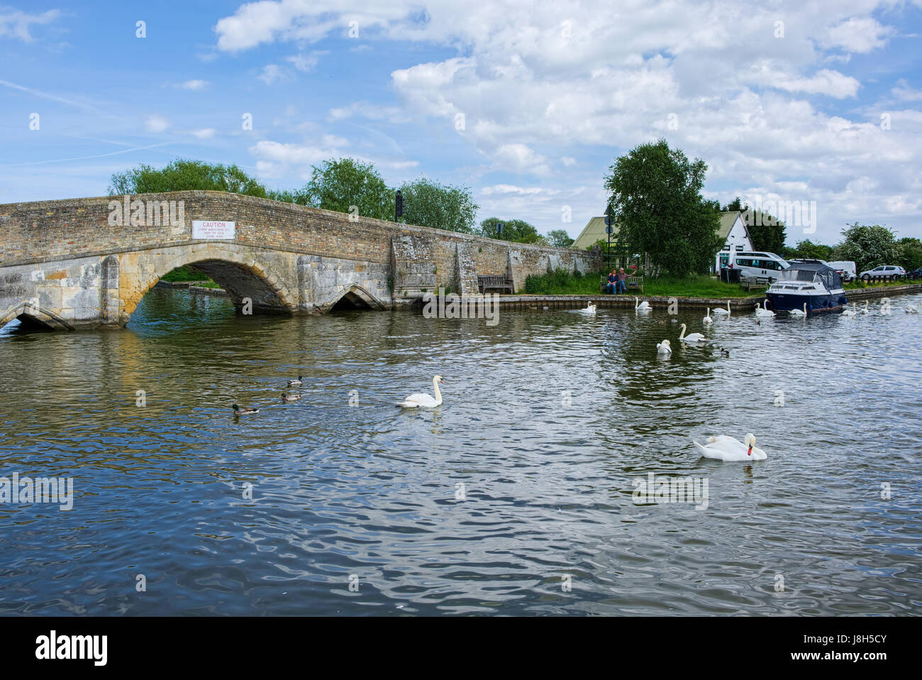 View of the Bridge at Potter Heigham Stock Photo Alamy