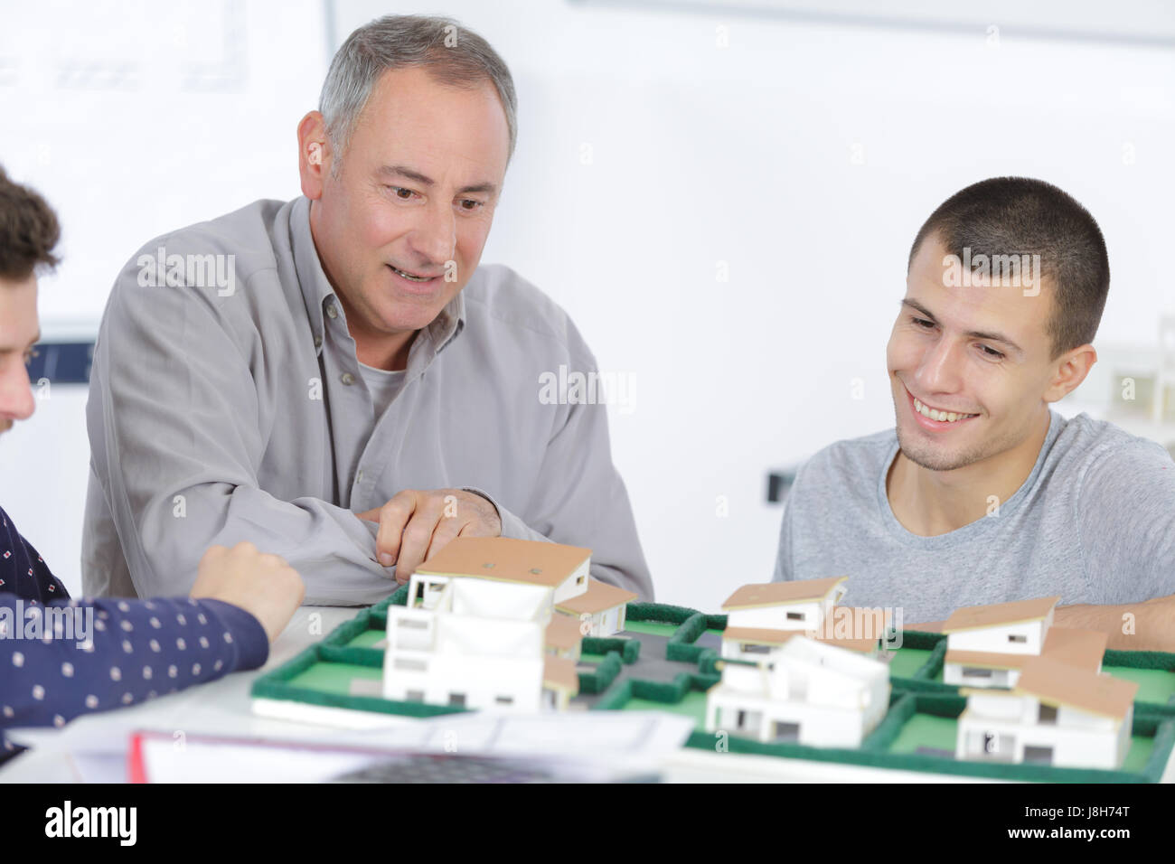 the happy real estate developer Stock Photo Alamy