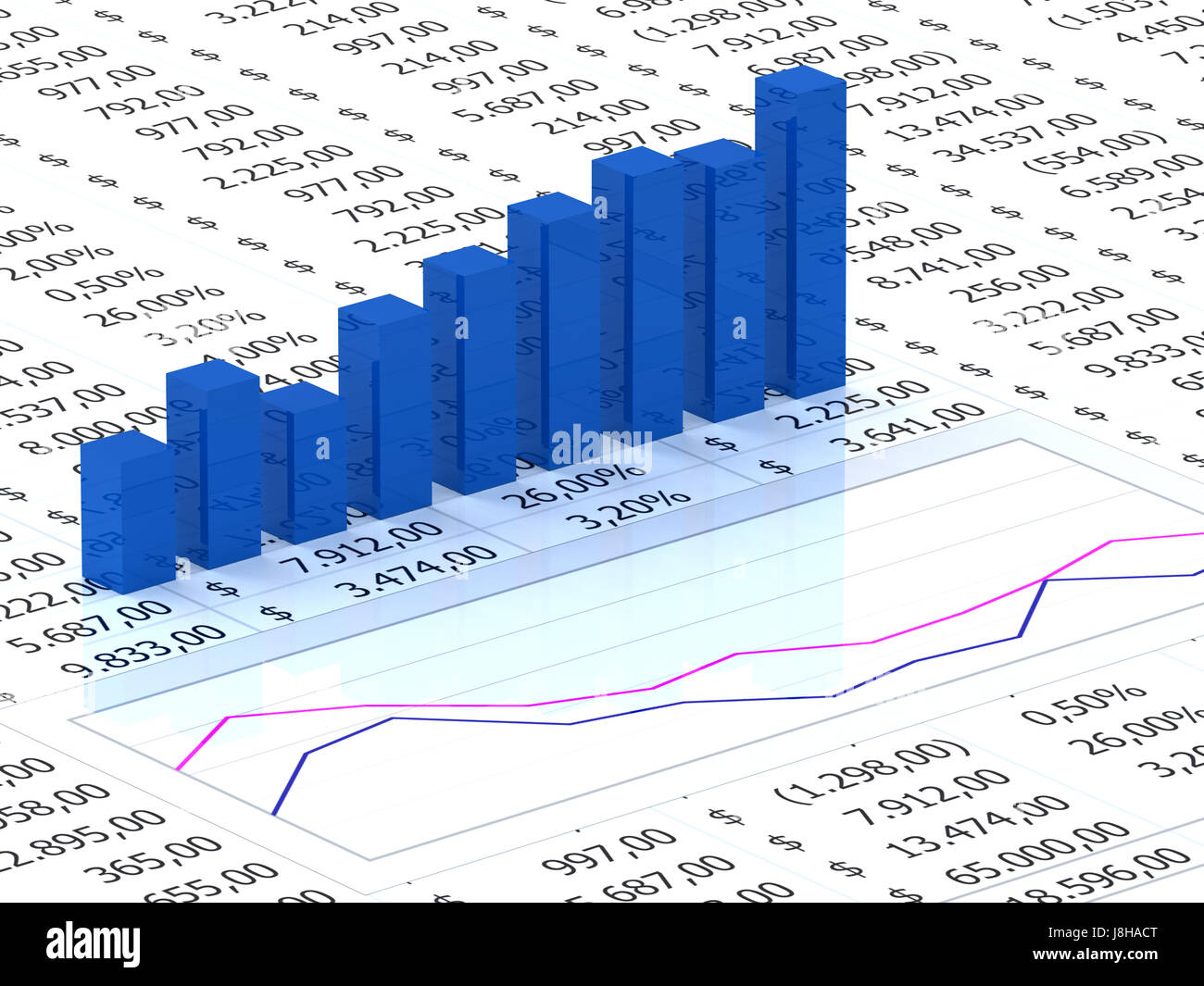 Blue, Chart, Accounting, Graph, Backdrop, Background, Paper, Academic 