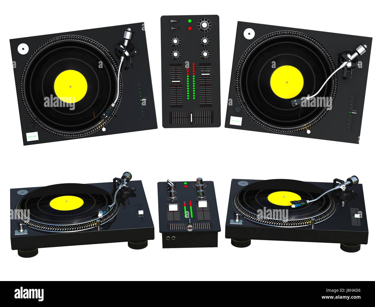 disco, dj, turntable, record, vinyl, player, mixer, disco, entertainment, Stock Photo