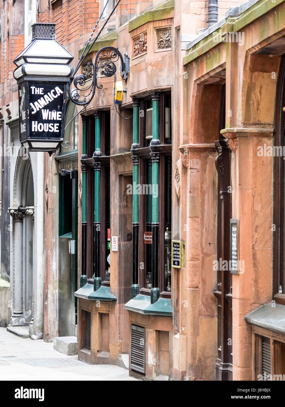 The Jamaica Wine House in St Michael's Alley off Cornhill in the City of London, on the site of