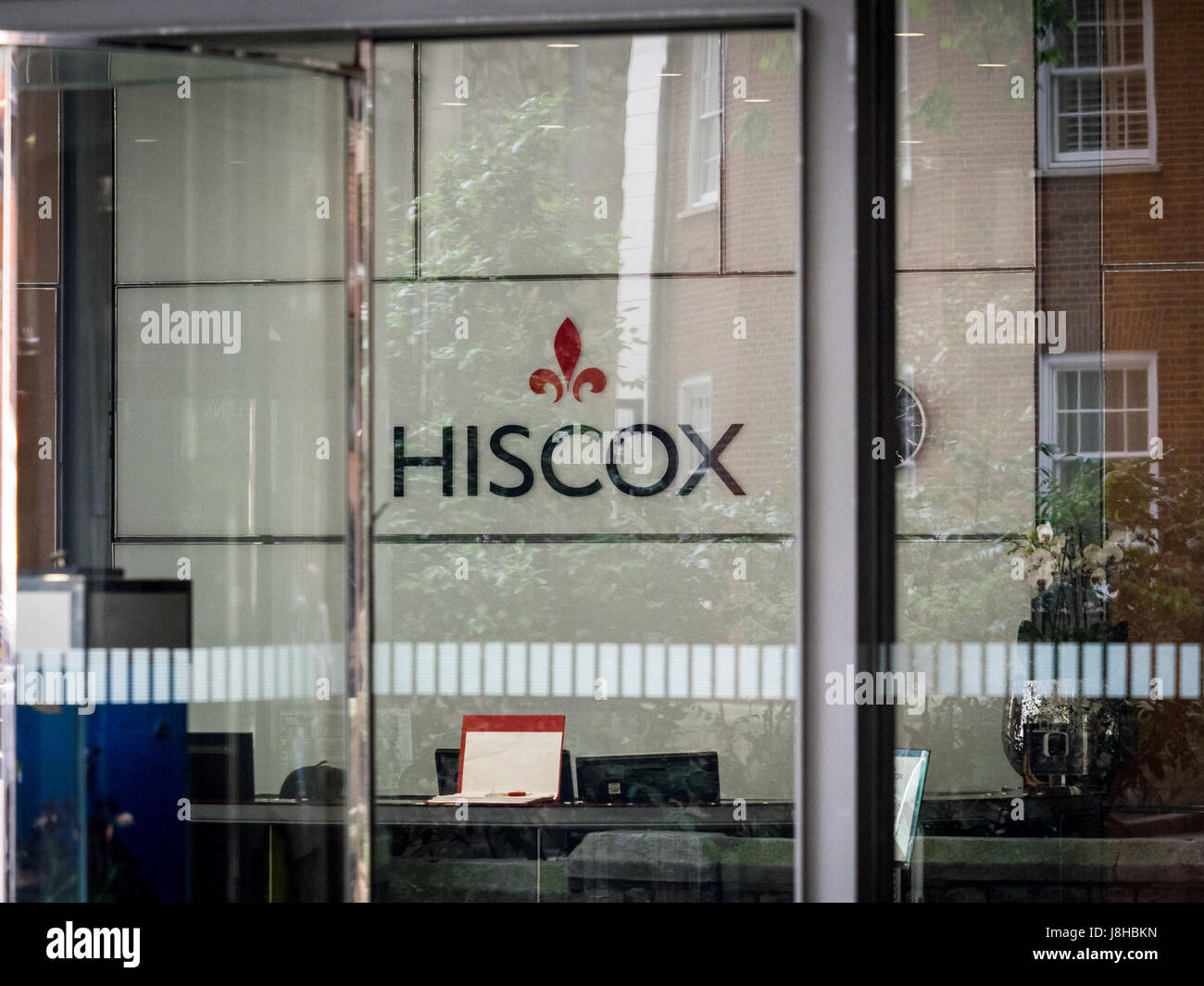 Offices of Hiscox Insurance in the City of London Stock Photo