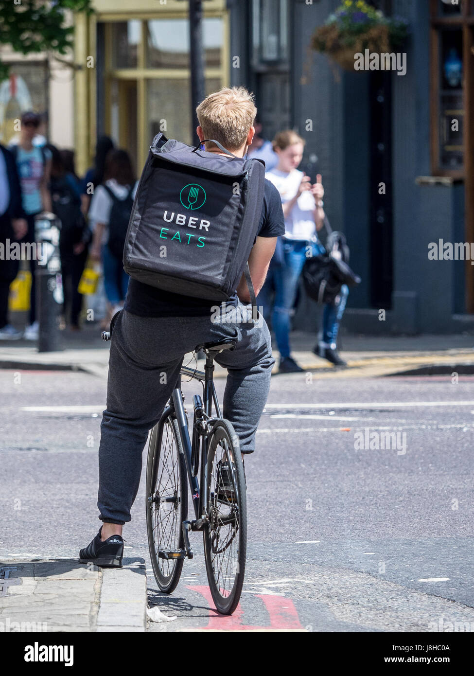 deliver with uber eats on bike