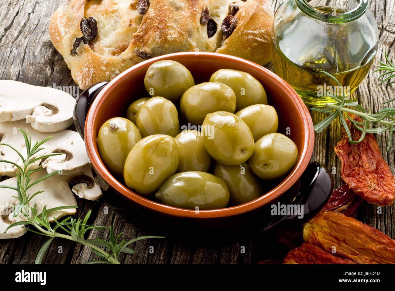 food, aliment, typical, mushrooms, dried, country, olives, rustical ...