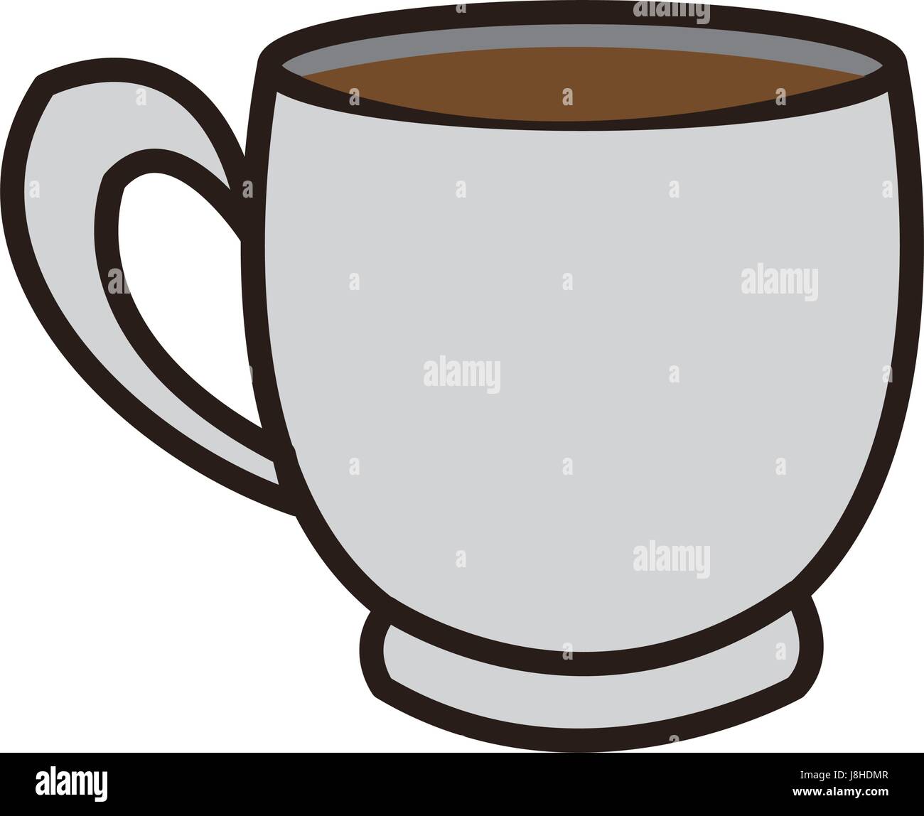 Cartoon Illustration Cup Coffee Go Stock Photos & Cartoon Illustration