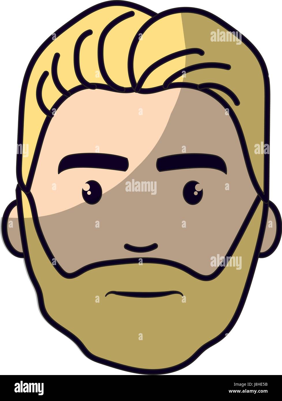 nice face man with beard and hairstyle Stock Vector Image & Art Alamy