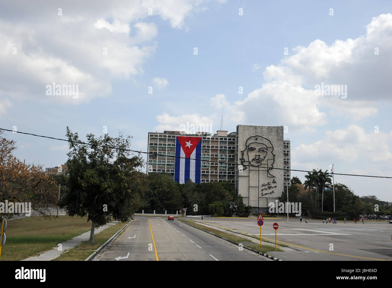 Ministry of Interior building in Plaza de la Revolución (Revolution Square) in Havana, Cuba Stock Photo