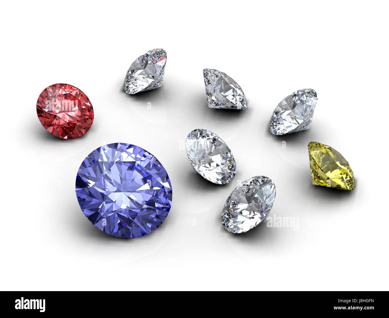 Blue yellow white diamonds hi-res stock photography and images - Alamy
