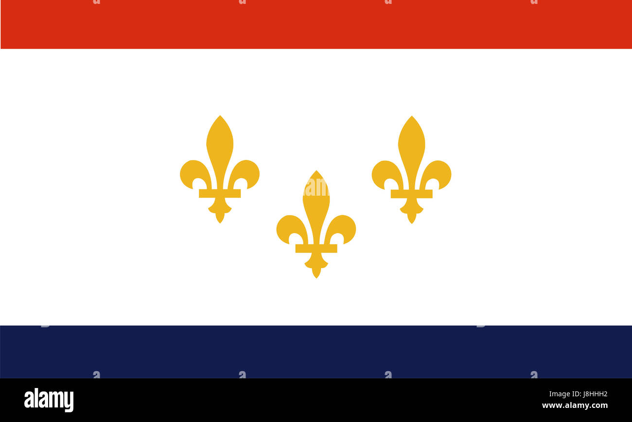 Flag Of New Orleans, Louisiana, With A Vintage And Old Look Stock Photo,  Picture and Royalty Free Image. Image 56344756.