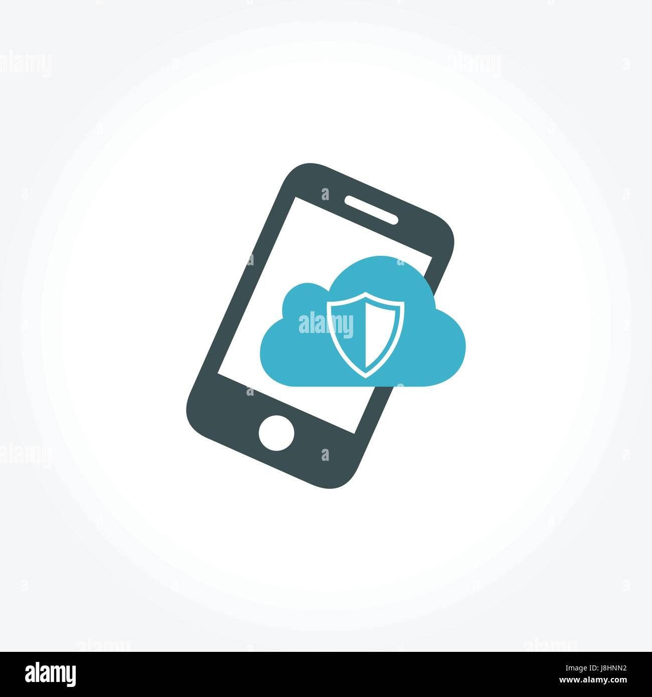 Smartphone Technology, Security Concept Design Stock Vector