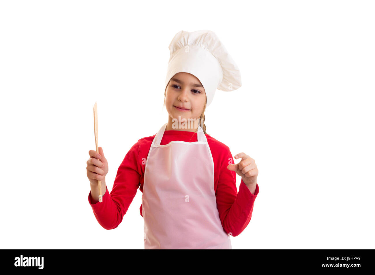 Little girl cooking Stock Photo Alamy