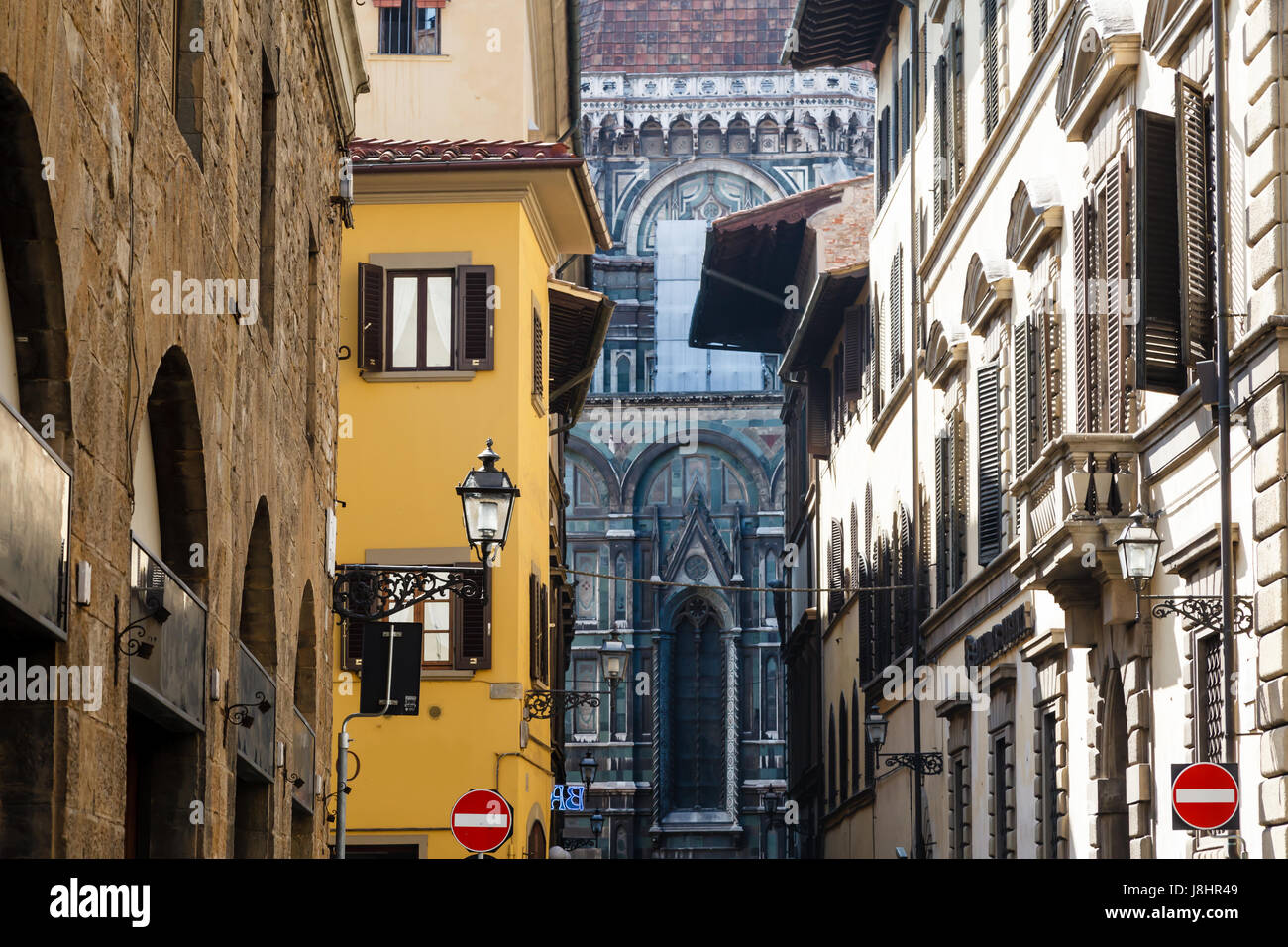 Histroical Houses Facades in Florence, Italy Stock Photo - Alamy