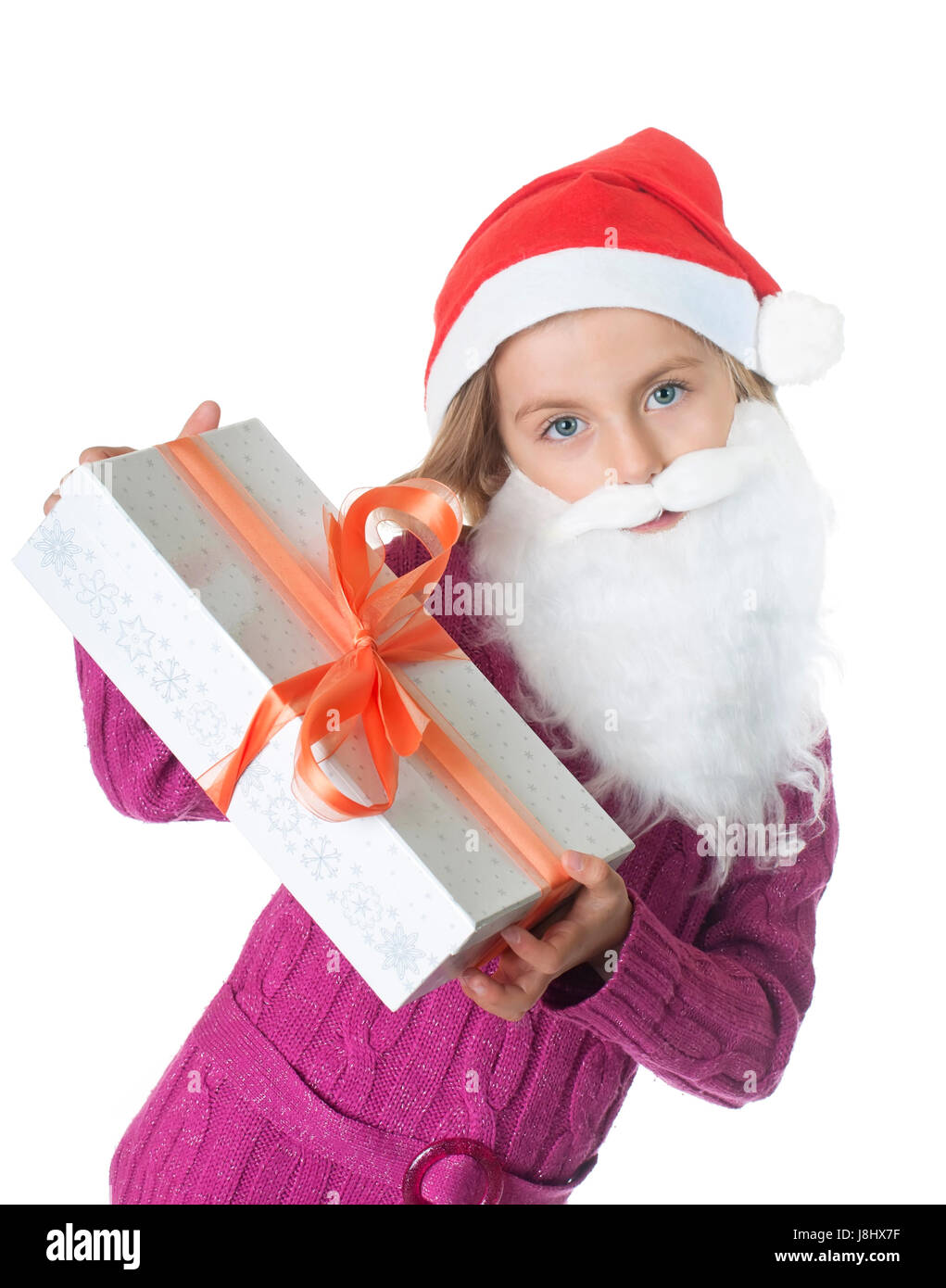 little girl with xmas Stock Photo - Alamy