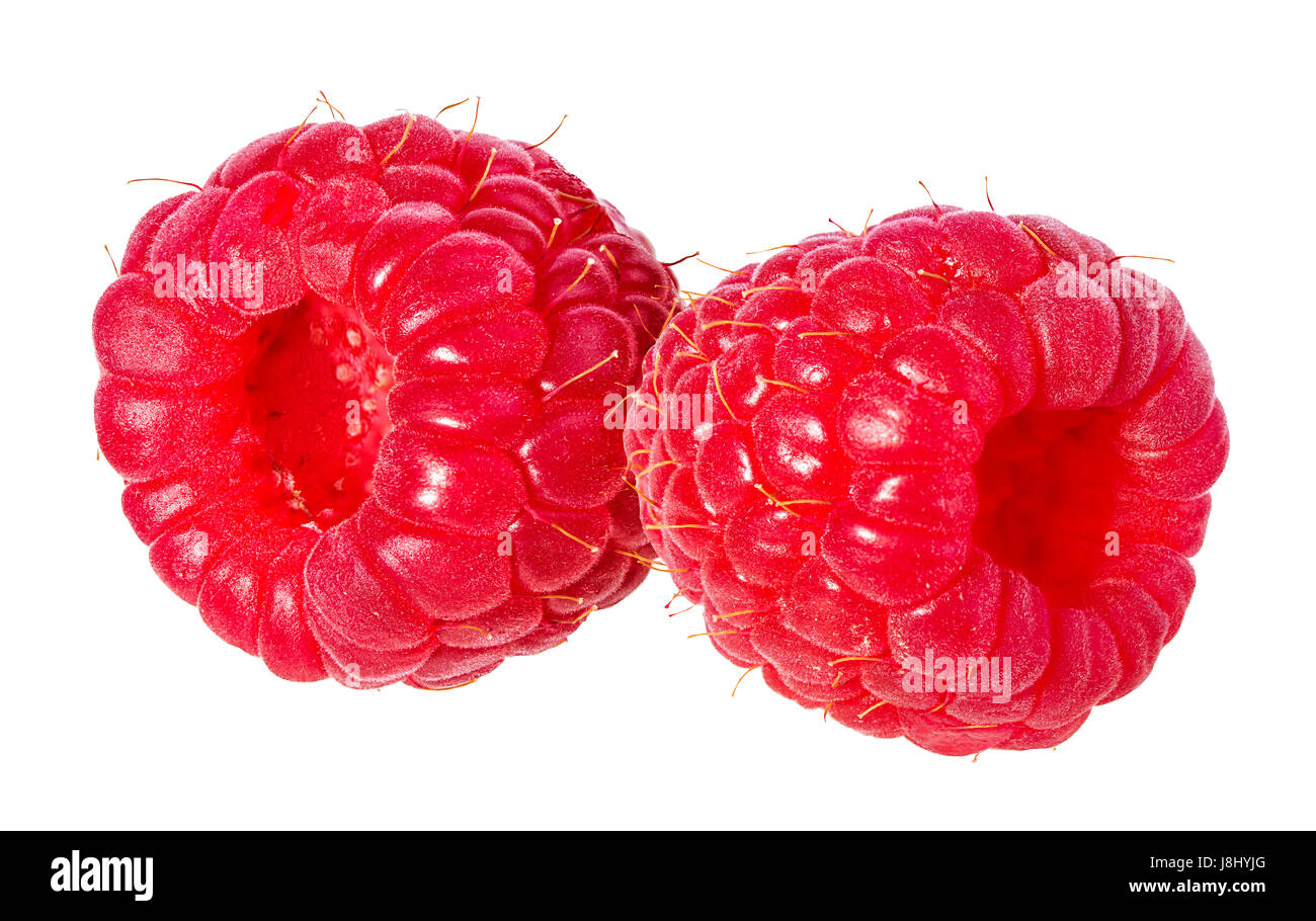 Raspberry isolated on white background Stock Photo - Alamy