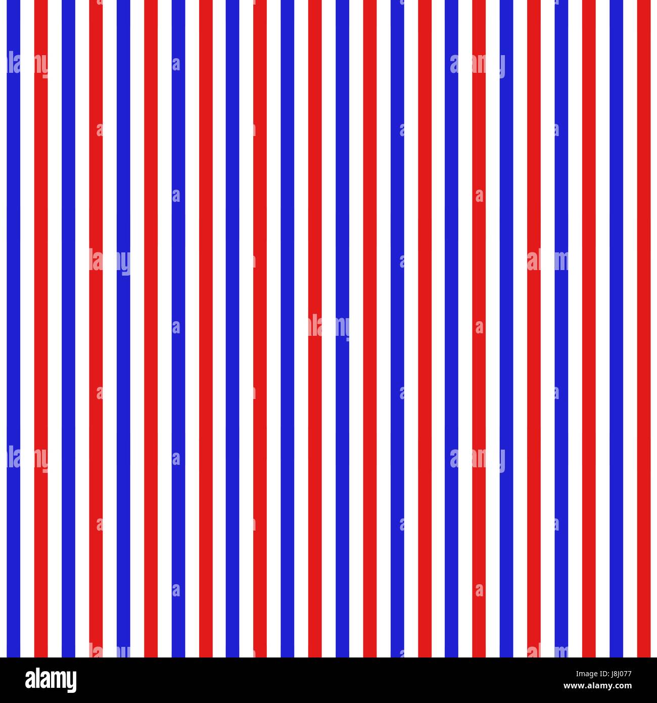 Independence Day of America seamless pattern. July 4th an endless background. USA national holiday repeating texture with stripes. Vector illustration. Stock Vector