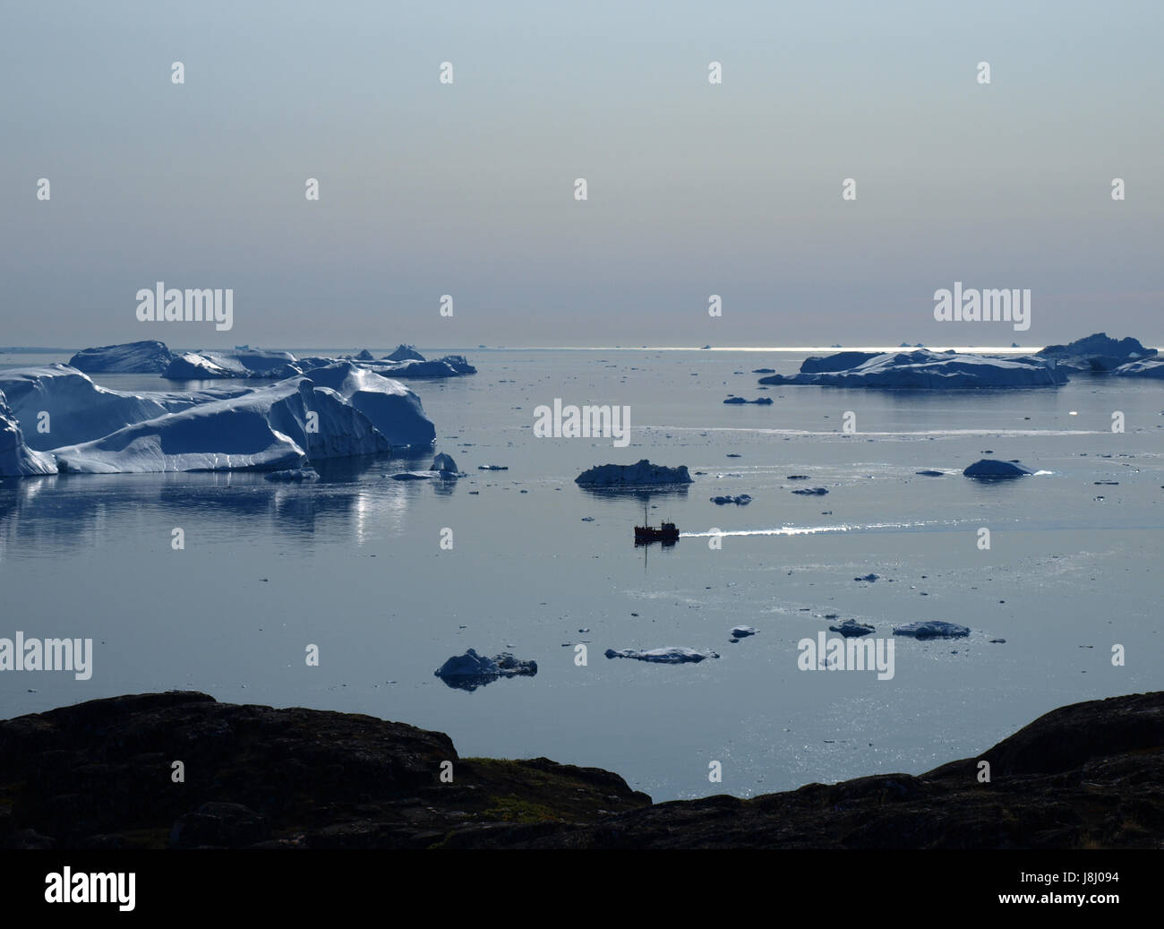 blue, arctic, greenland, fishing, boat, iceberg, rowing boat, sailing ...
