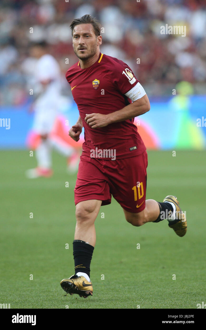 SERIE a FOOTBALL MATCH AS ROMA VS GENOA FC at OLYMPIC STADIUM in