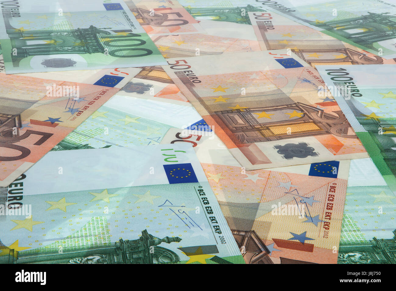 euro, depth, depths, bank notes, depth effect, money, finances ...