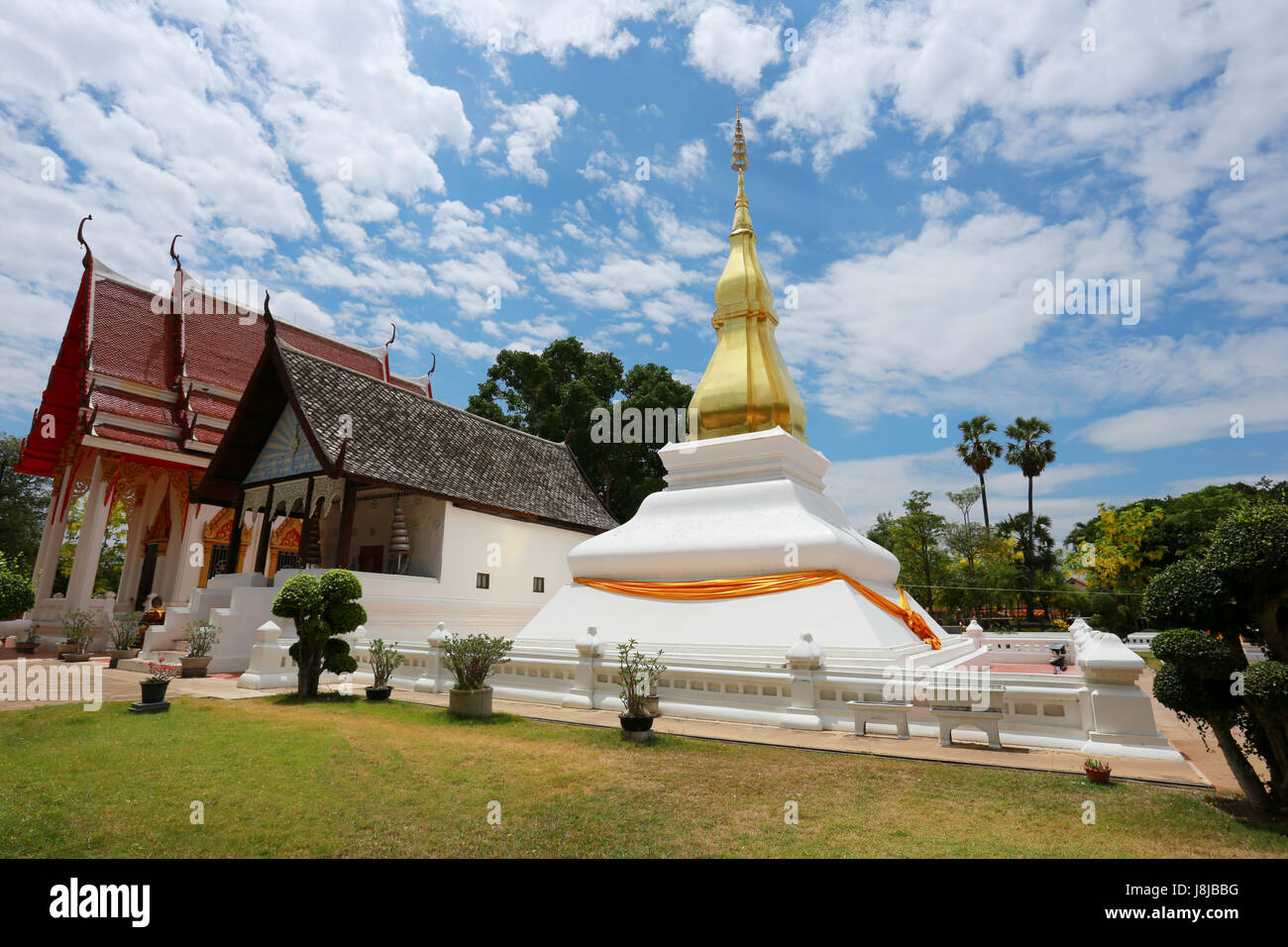 Phra That Kham Kaen is Thai pagoda of history of Buddhism in Khon Kaen,Sacred sites in Thailand. Stock Photo