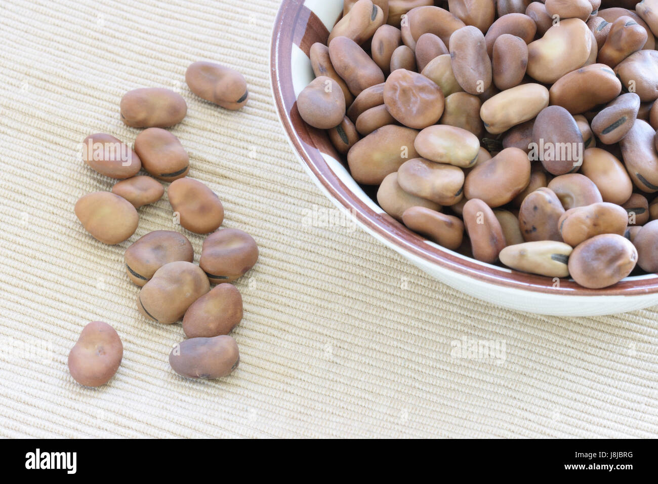 beans, raw, dry, dried up, barren, kidney, bean, bowl, close, some, several, a Stock Photo
