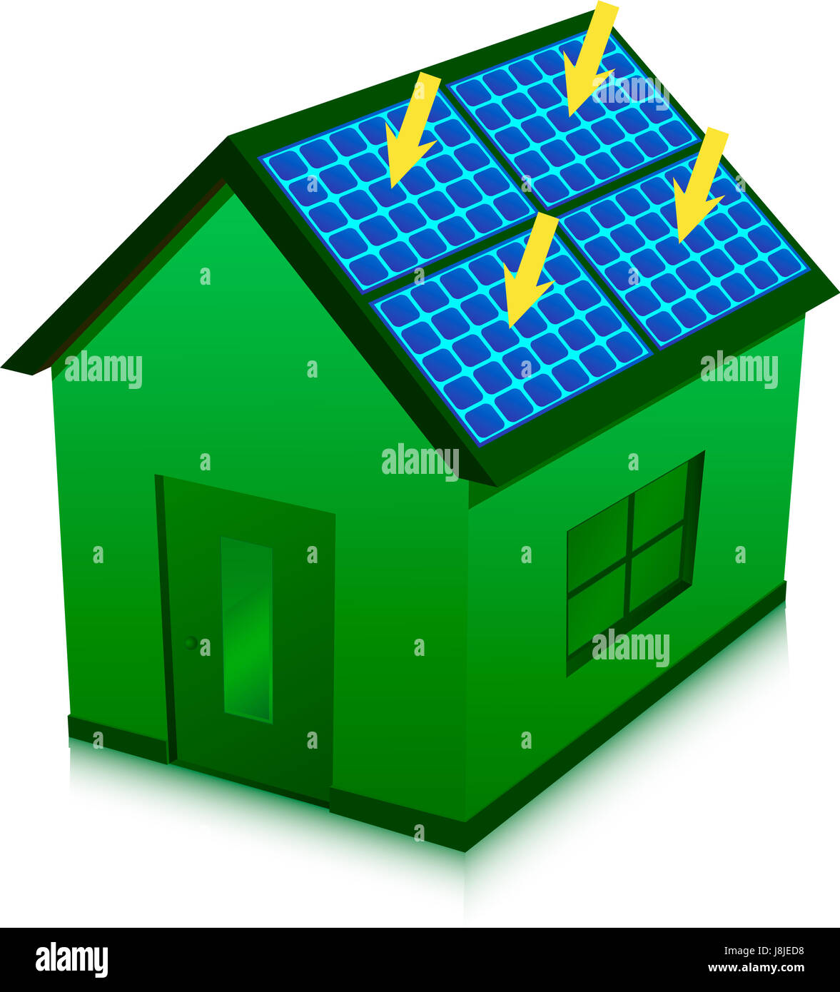 house, building, green, sunlight, energy, power, electricity, electric power, Stock Photo
