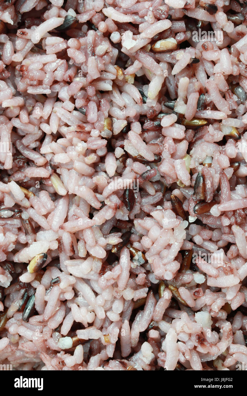 Texture of ripe rice berry for design nature foods background. Stock Photo