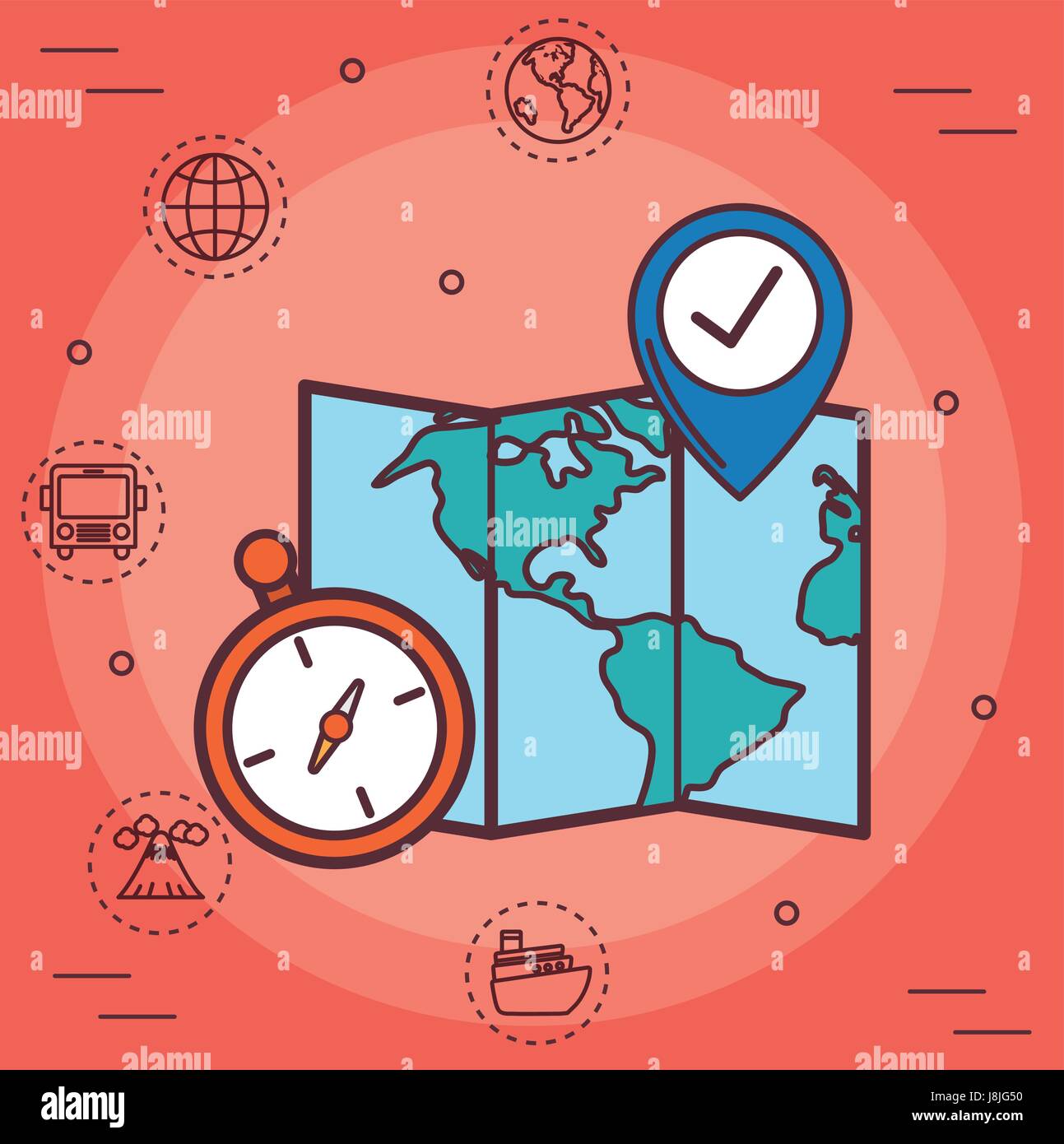 travel time design Stock Vector Image & Art - Alamy