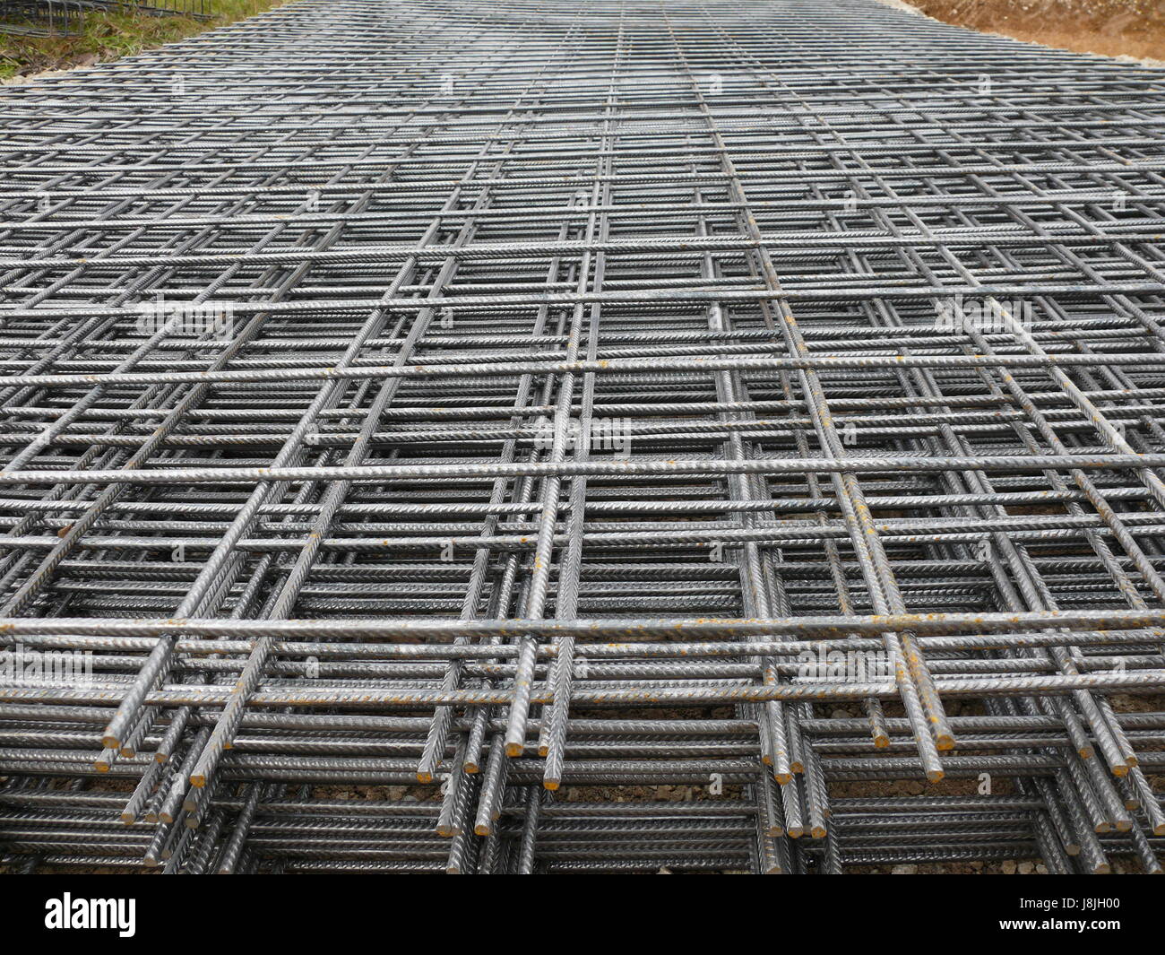 iron, steel, metal, reinforced concrete, rust, mat, bau Stock Photo - Alamy
