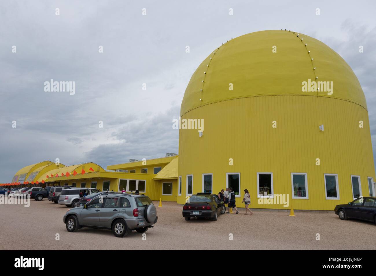 A view of Minnesota's Largest Candy Store from the parking lot, in