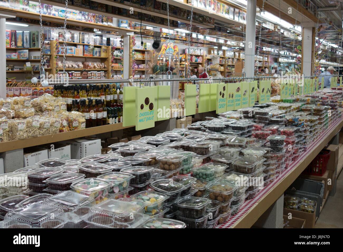 People shopping at Minnesota's Largest Candy Store in Jordan, Minnesota