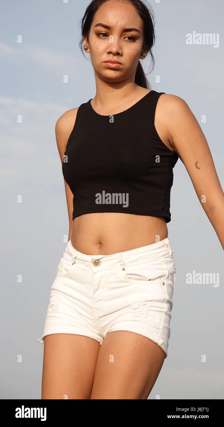 Teen girl slim thin skinny hi-res stock photography and images - Alamy