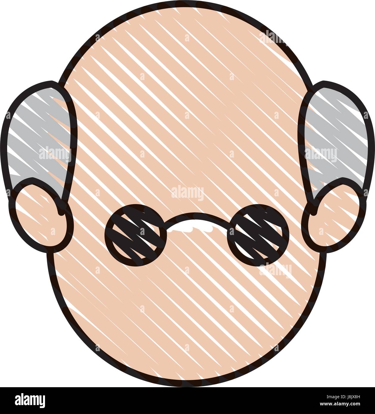 face head man father male image Stock Vector