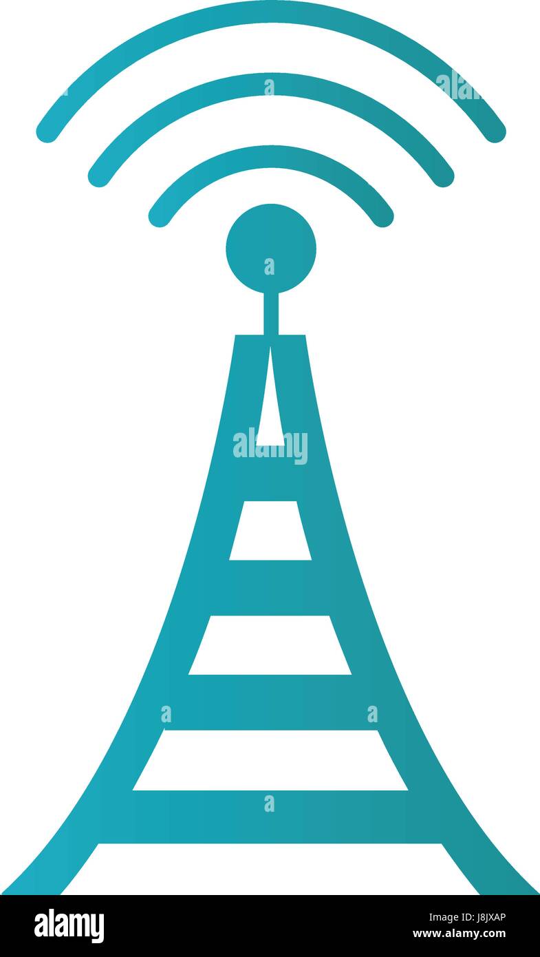 radio tower broadcast transmission icon Stock Vector Image & Art Alamy