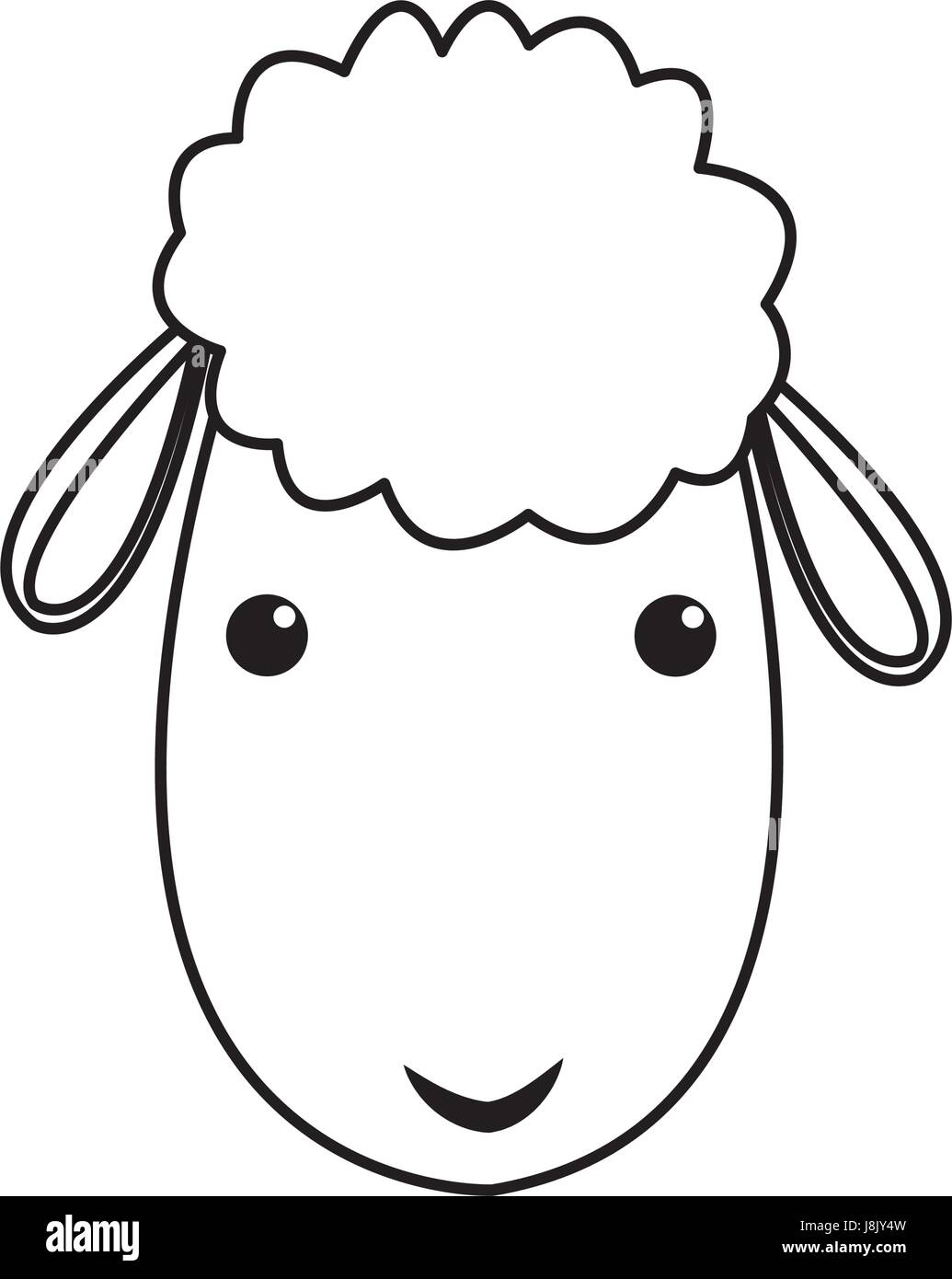 Cute sheep manger character vector hi-res stock photography and images ...