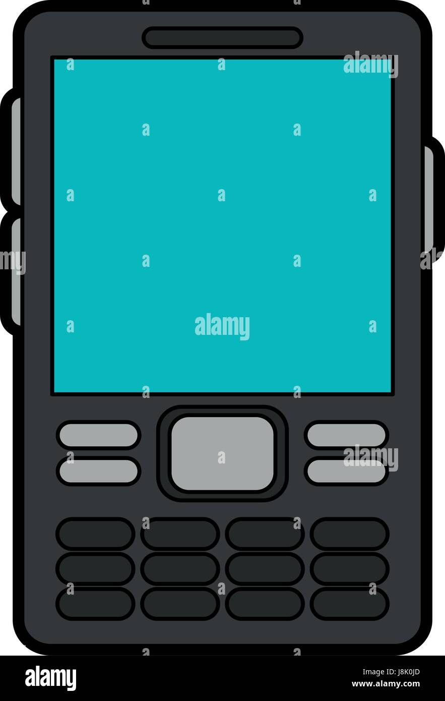 cellphone with buttons icon image Stock Vector Image & Art - Alamy