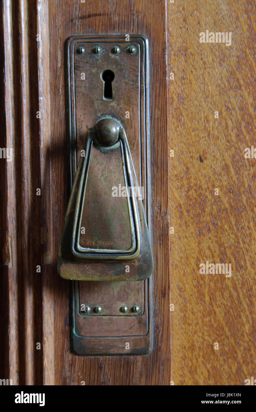 brass, keyhole, cupboard, closet, macro, close-up, macro admission, close up Stock Photo
