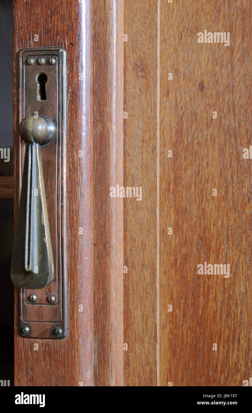 brass, keyhole, cupboard, closet, macro, close-up, macro admission, close up Stock Photo