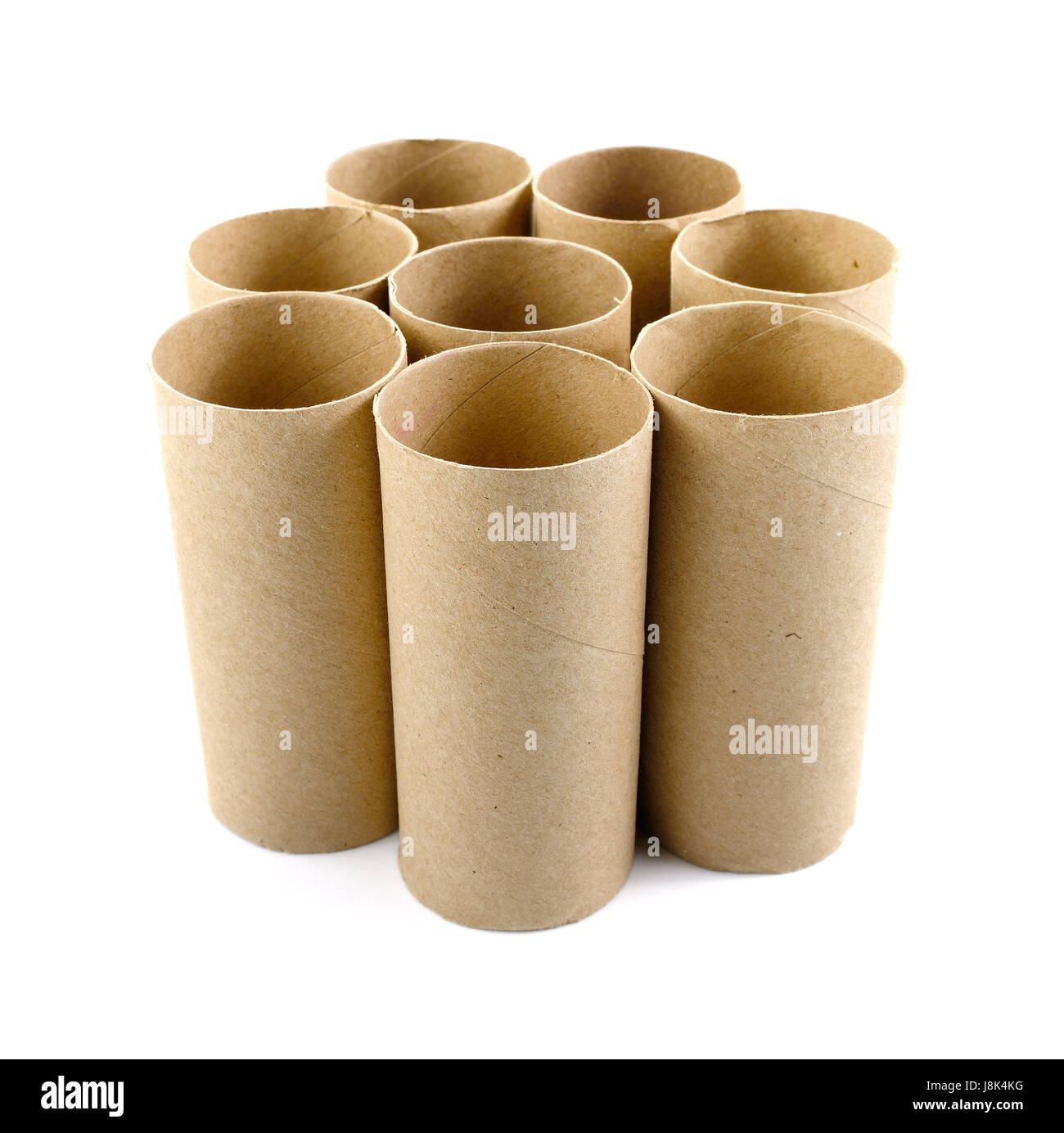 Brown paper rolls Stock Photo Alamy