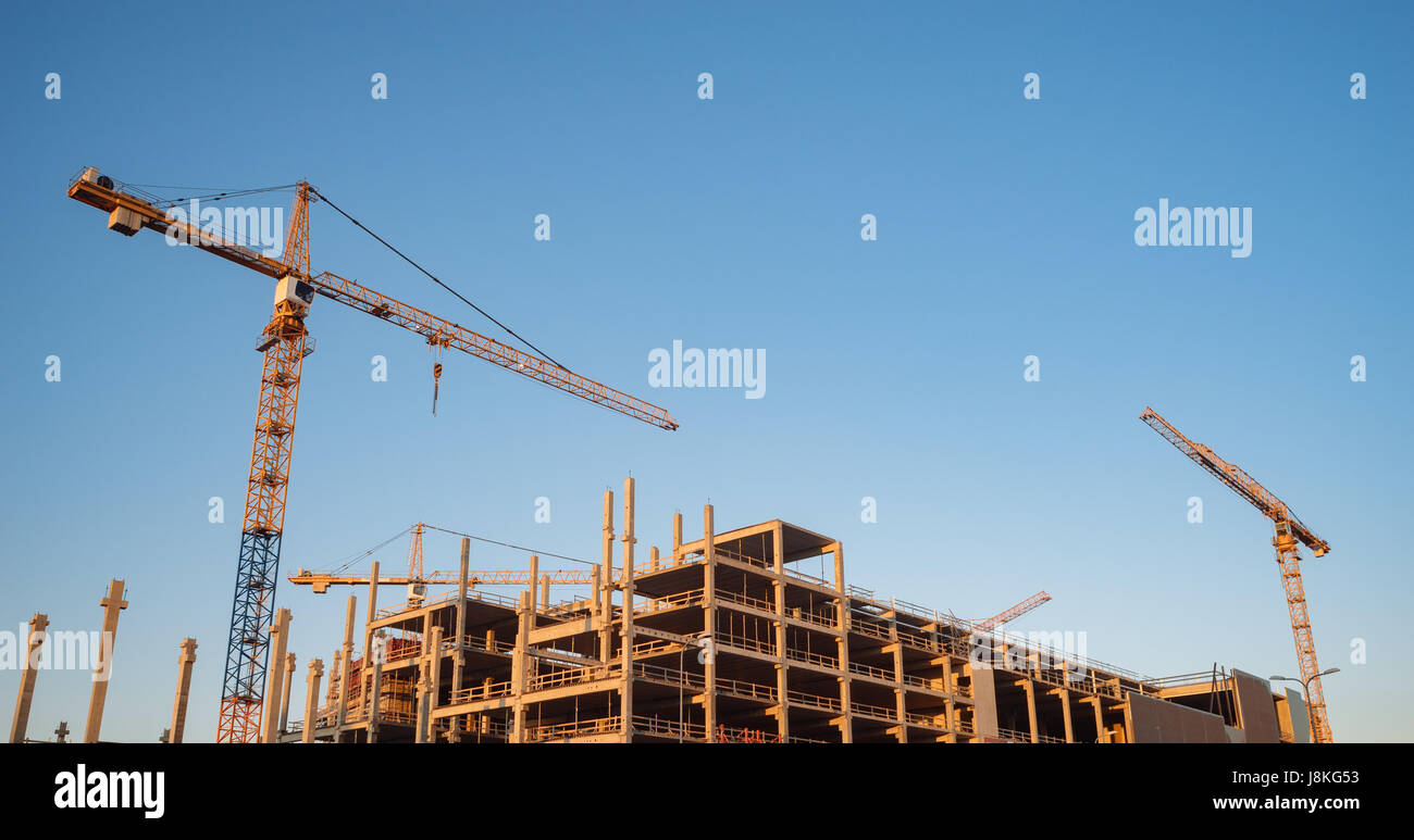 Construction site in panoramic building hi-res stock photography and ...