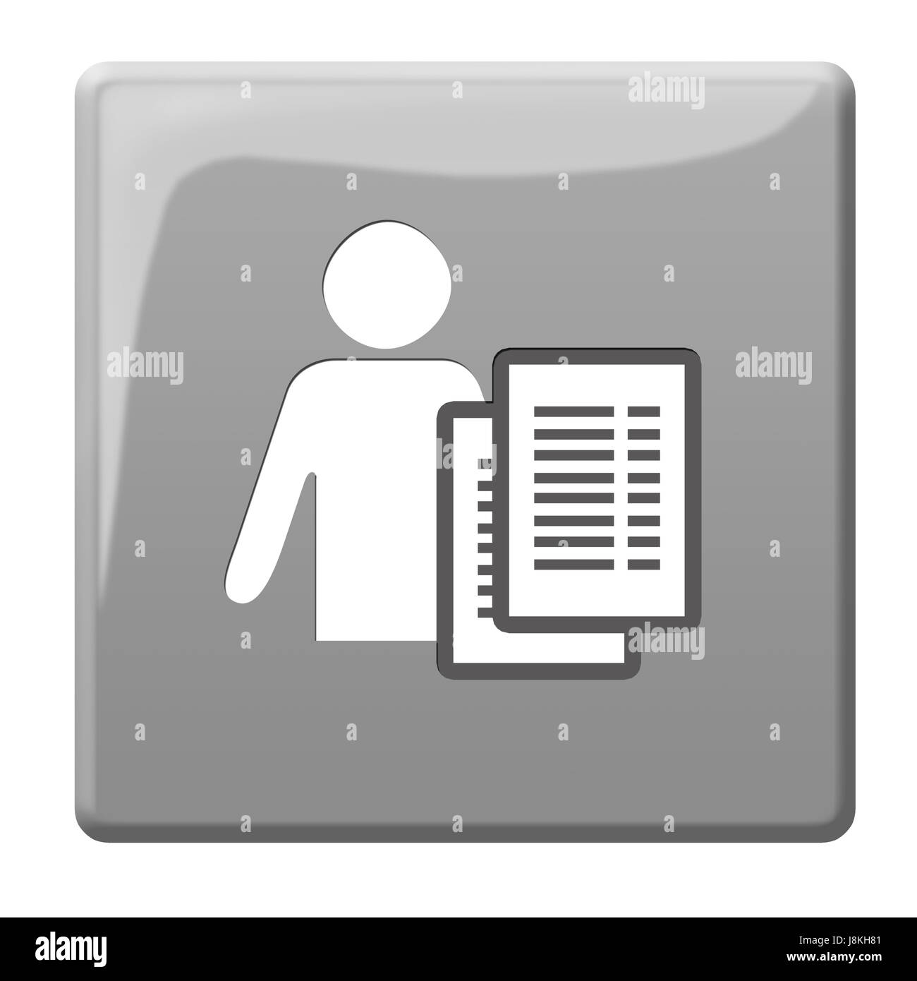 person, catalogue, personal, list, login, internal, sign, signal, isolated, Stock Photo